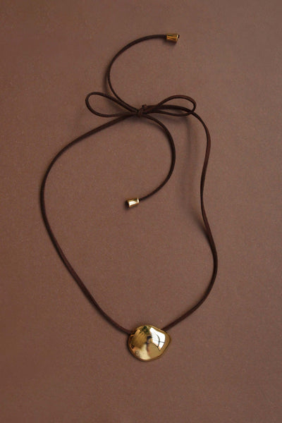 JASMINE SUEDE Necklace Gold